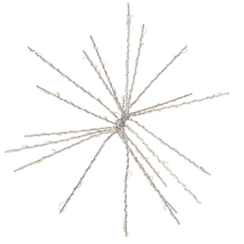 Luminária decorativa Estrela Polar em LED, branco quente, com temporizador, para uso externo, 29 cm