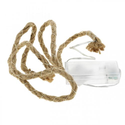 Floristik24 Cordão de luzes LED para uso interno 20 micro LED branco quente 95 cm