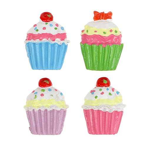 Floristik24 Mini cupcakes coloridos 2,5cm 60pcs