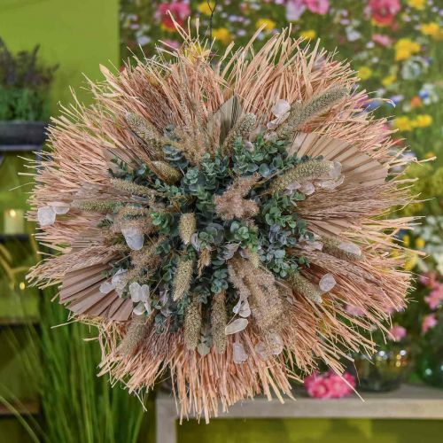 Mini lança de palma, flores secas, decoração do advento, dias comemorativos naturais L33–34cm L7–9cm 4pcs