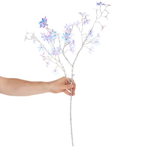Ramo artificial florido com flores iridescentes, 80 cm | Floristik24.pt