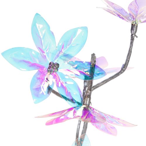 Ramo artificial florido com flores iridescentes, 80 cm | Floristik24.pt