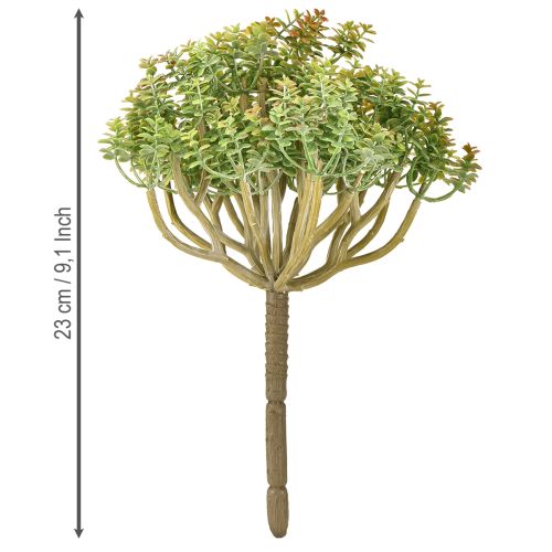Itens Mini suculenta artificial verde planta artificial com caule H23cm