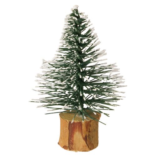 Floristik24 Mini pinheiros floresta de inverno coberta de neve Ø5cm H8cm 12 peças