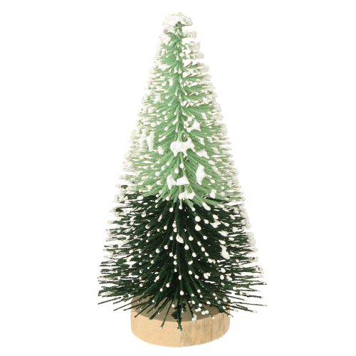 Floristik24 Mini árvore de Natal artificial com neve Ø5cm H10cm 6 peças