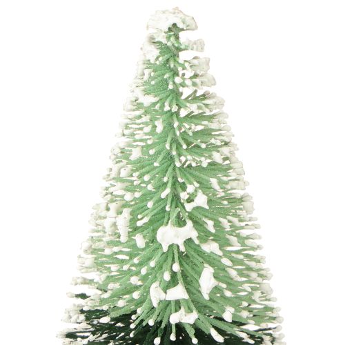 Floristik24 Mini árvore de Natal artificial com neve Ø5cm H10cm 6 peças