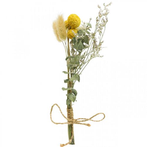 Mini buquê de flores secas boho, flores secas floricultura L22cm