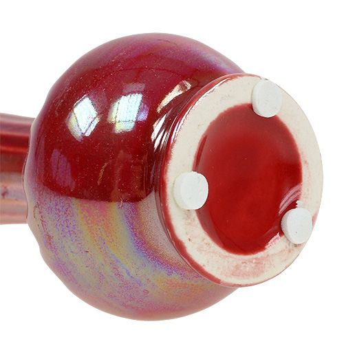 Floristik24 Mini vaso Ø5cm Alt.10cm vermelho madrepérola 6 unidades