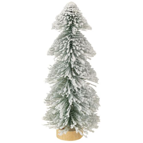 Floristik24 Mini árvore de Natal LED abeto de Natal coberto de neve 40cm