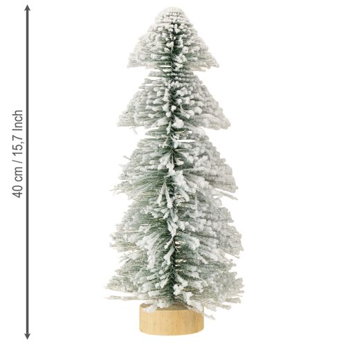 Itens Mini árvore de Natal LED abeto de Natal coberto de neve 40cm