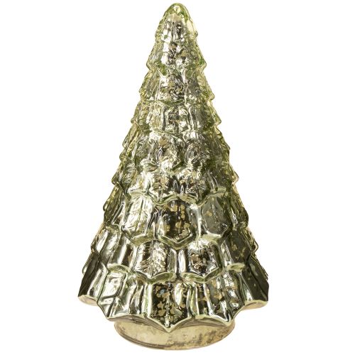 Itens Mini árvore de Natal com iluminação LED verde ouro 28cm