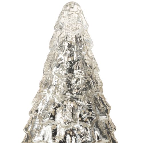 Itens Mini árvore de Natal com iluminação LED prata ouro 28cm
