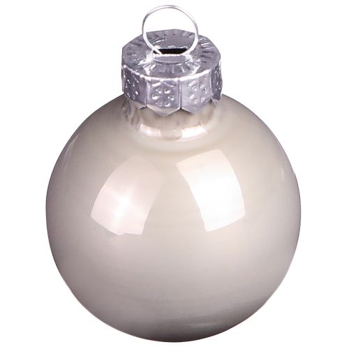 Mini bolas de Natal vidro verde madrepérola cinza Ø3cm 22 un | Floristik24.pt