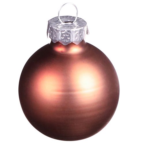 Itens Mini bolas de natal vidro damasco prata Ø3cm 22 un