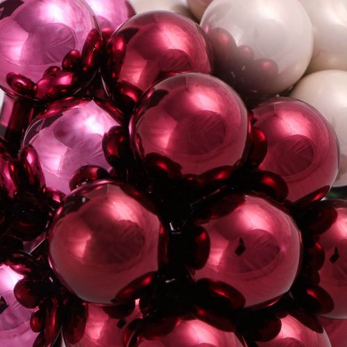 Itens Mini bolas de Natal em arame Berry Mix Ø20mm 140 un