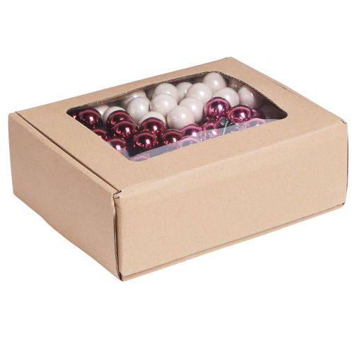 Itens Mini bolas de Natal em arame Berry Mix Ø20mm 140 un