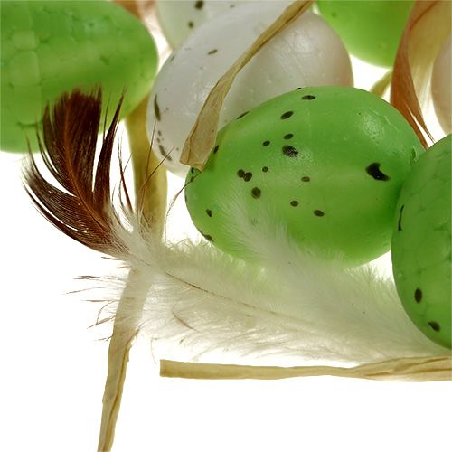 Itens Mini ovo verde-branco 2,5cm 48pcs