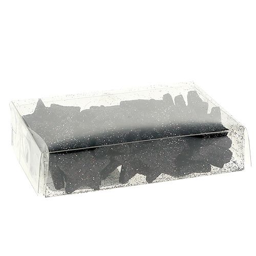 Itens Mini glitter star preto 2,5 cm 96 unidades