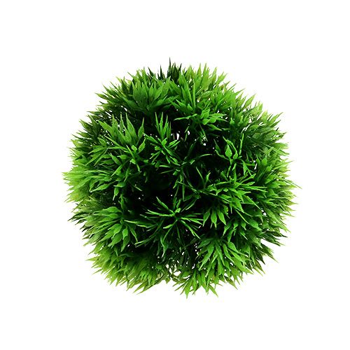 Floristik24 Mini bola decorativa de grama verde artificial Ø10cm 1ud