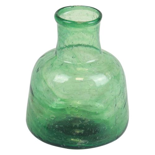 Itens Mini vaso de vidro vaso de flores verde Ø8,5cm Alt.11cm