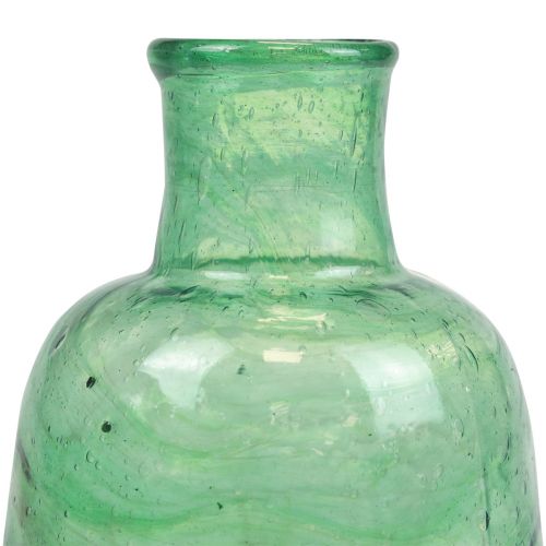 Itens Mini vaso de vidro vaso de flores verde Ø8,5cm Alt.11cm