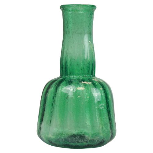 Itens Mini vaso de vidro vaso de flores verde Ø8,5cm Alt.15cm