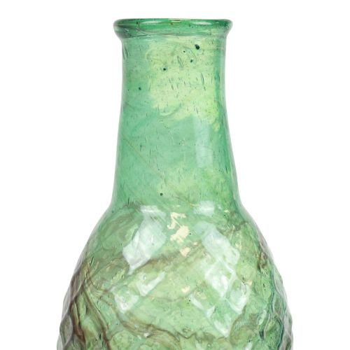 Itens Mini vaso vaso de vidro verde vaso de flores diamantes Ø6cm Alt.11,5cm