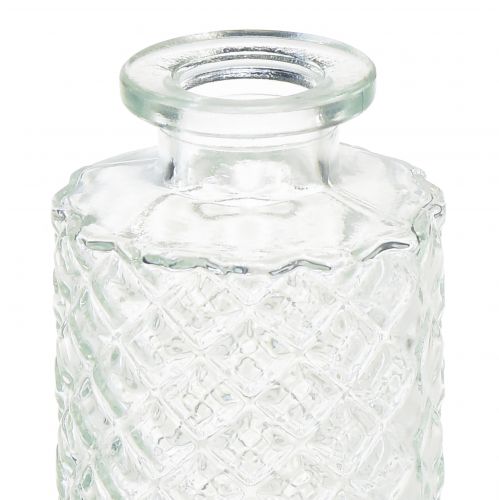 Floristik24 Mini vasos de vidro decorativos para garrafas Ø5cm Alt.13cm 3 unidades