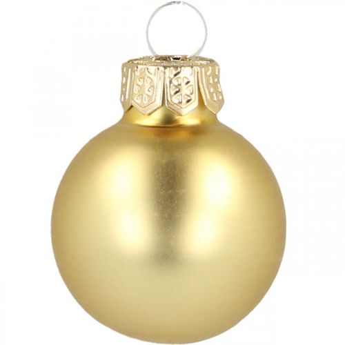 Itens Mini bolas de natal vidro ouro Ø2.5cm 24pcs