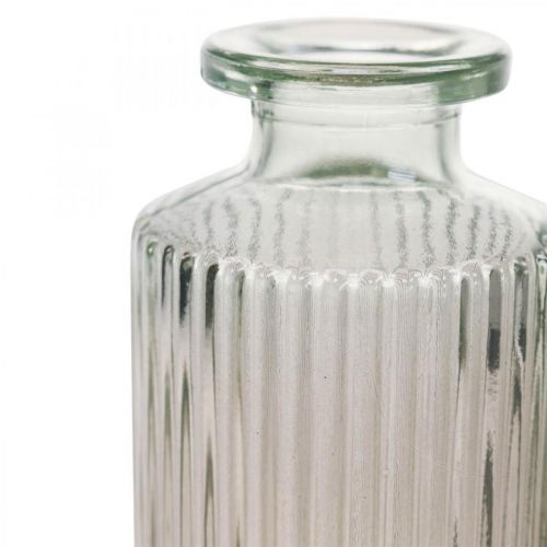 Floristik24 Mini jarra garrafa decorativa de vidro marrom claro retrô Ø5cm A13,5cm