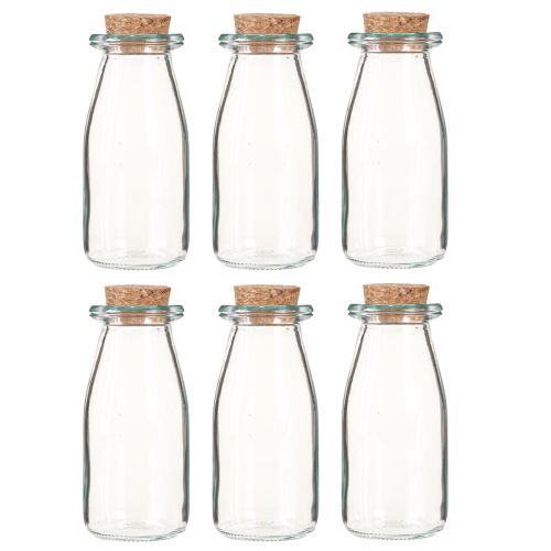 Itens Mini vasos vasos de vidro com cortiça H13,5cm Ø5,5cm 6pcs