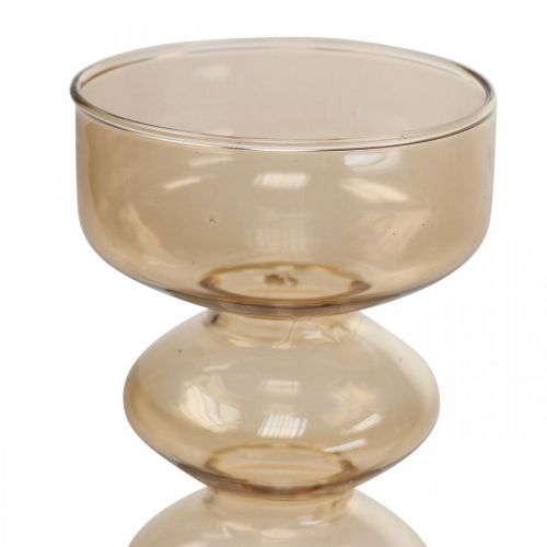 Mini vasos Vasos de vidro decorativos coloridos Altura 15,5-17 cm Conjunto de 3
