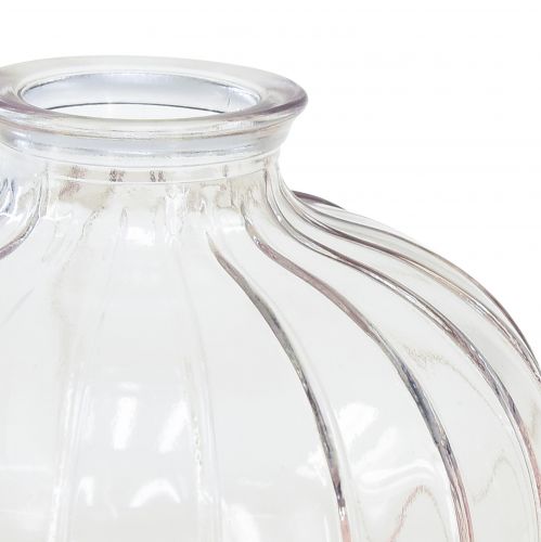 Floristik24 Mini vasos vasos decorativos de vidro vasos de flores Alt.8,5–11 cm conjunto de 3