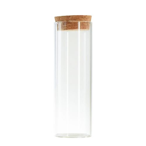 Itens Mini vasos tubo de ensaio de vidro tampa de cortiça Ø4cm Alt.12cm 6pcs