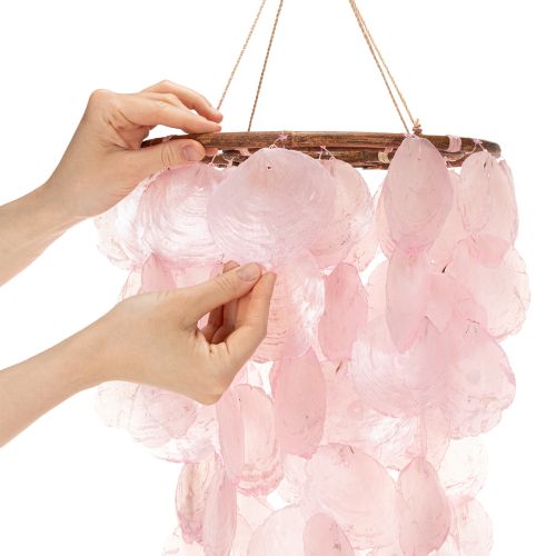 Sino de vento decorativo para pendurar na sala de estar e no jardim, 70 cm | Floristik24.pt