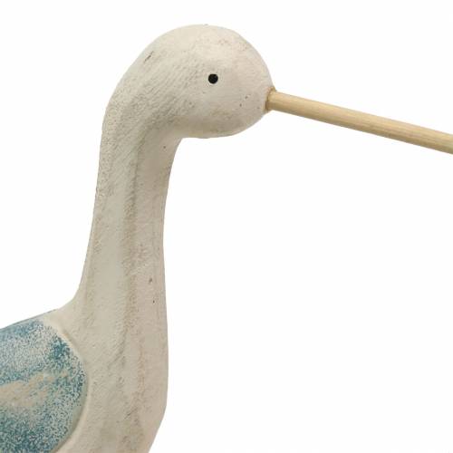 Floristik24 Wader madeira branco azul 21,5x5,5cm Alt.37cm