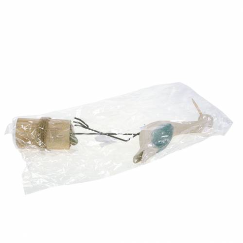 Floristik24 Wader madeira branco azul 21,5x5,5cm Alt.37cm