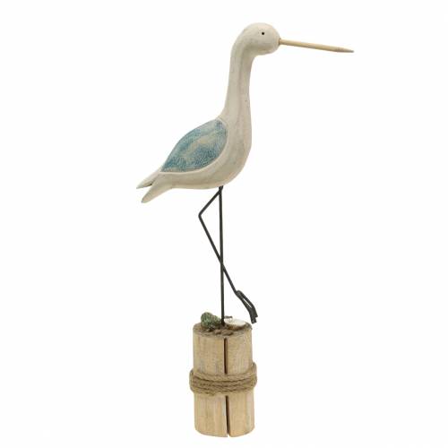 Floristik24 Wader madeira branco azul 21,5x5,5cm Alt.37cm