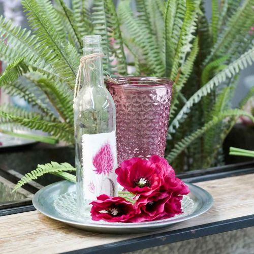 Floristik24 Papoula roxa 29cm 6pcs