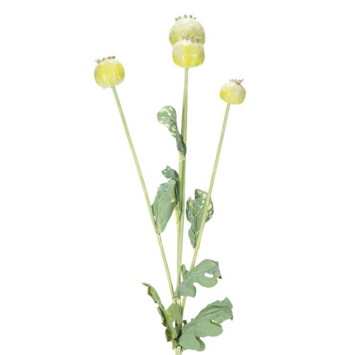 Itens Arranjo decorativo de papoulas artificiais, flores realistas para decoração de casa, 61 cm, 3 peças.