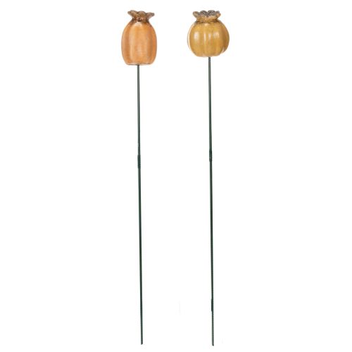 Itens Cápsula de papoula para jardim - destaque decorativo para jardim e projetos de faça você mesmo - 41 cm, 4 peças