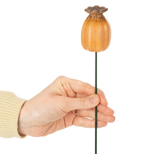 Itens Cápsula de papoula para jardim - destaque decorativo para jardim e projetos de faça você mesmo - 41 cm, 4 peças