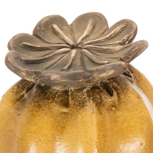 Itens Estaca de jardim em formato de cápsula de papoula para decoração elegante de jardins, canteiros ou varandas, 60 cm, 2 peças.