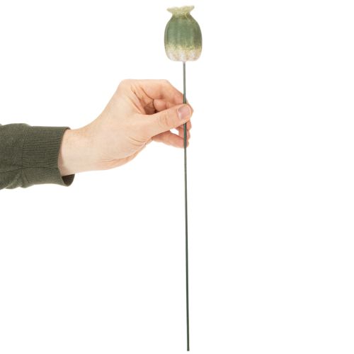 Itens Estaca decorativa em forma de cápsula de sementes de papoula para dar um toque de elegância sazonal ao jardim ou destacar a varanda, 41 cm, 4 peças