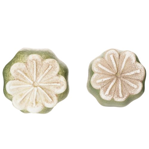 Itens Decorações de jardim em forma de cápsulas de sementes de papoula para arranjos encantadores no jardim, 60 cm, 2 peças.