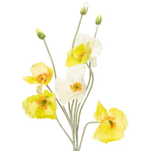 Decoração artificial de papoula para salas de estar e escritórios, 95 cm