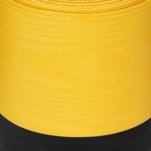 Fita de guirlanda Moiré 150mm amarela e preta - fita de luto, faixa, decoração, fita para clubes - rolo de 25m | Floristik24.pt