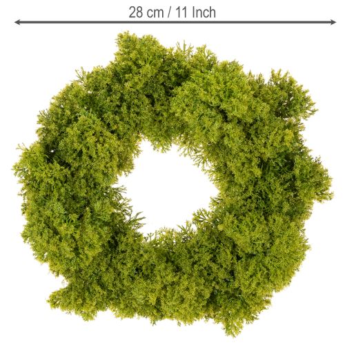Coroa de musgo artificial, decorativa para mesa ou porta, 28 cm | Floristik24.pt