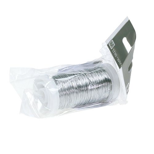 Itens Arame murta prata galvanizado 0,37mm 100g