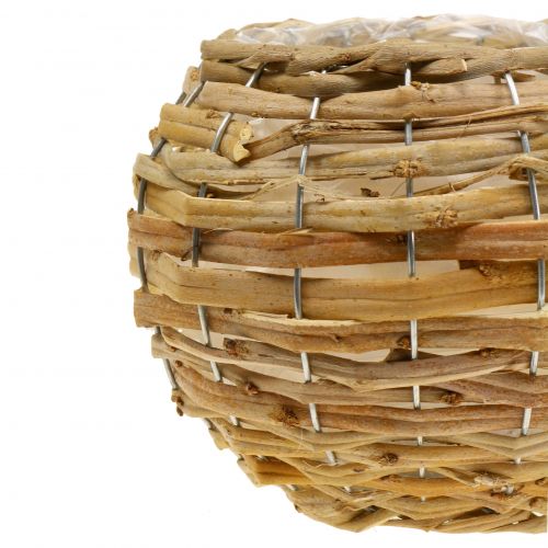 Floristik24 Bola de basquete para plantar castanho claro Ø21cm